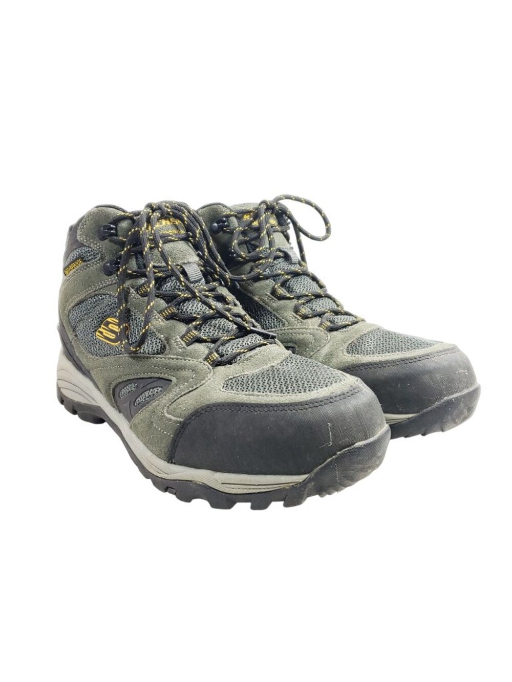 Skechers Mens Size 12 Rolton Elero Hiking Boots Leather Gray/Black